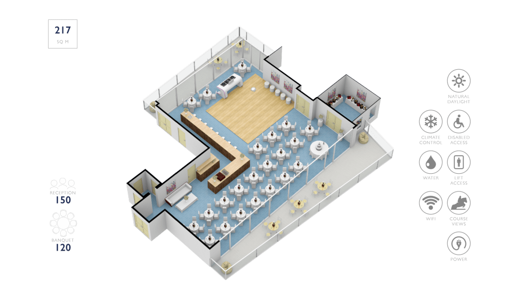 1891 Bar - Banquet Layout